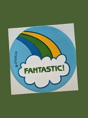 10/$25 Rainbow "Fantastic" Scratch & Sniff Retro Sticker